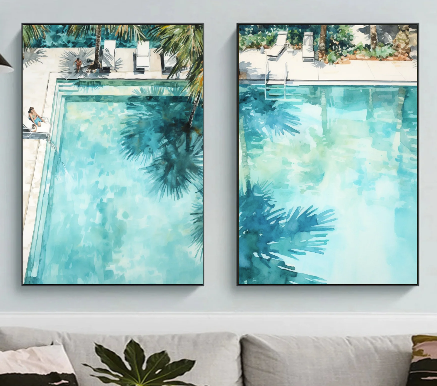 The Essence of Poolside Serenity: Creating "Palm Shadows"