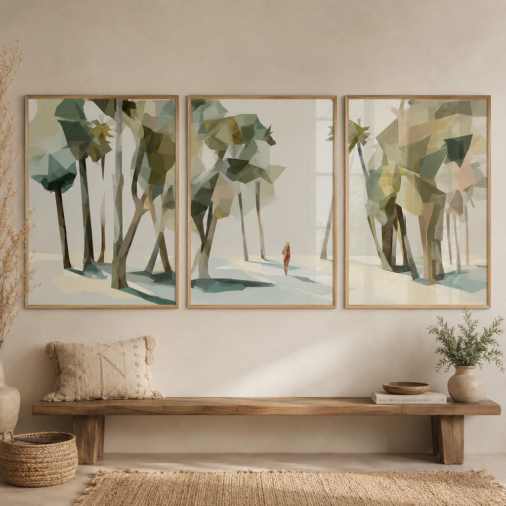 Abstract Palm Tree