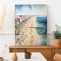Virginia Beach inspired Watercolor Painting | California Beachy Wall Art | Coastal Farmhouse Decor