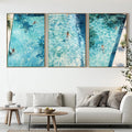 Swimming Pool Art Set of 3 | Tranquil Pool Painting with reflecting Water | Palm Springs inspired Watercolor Painting made into Prints