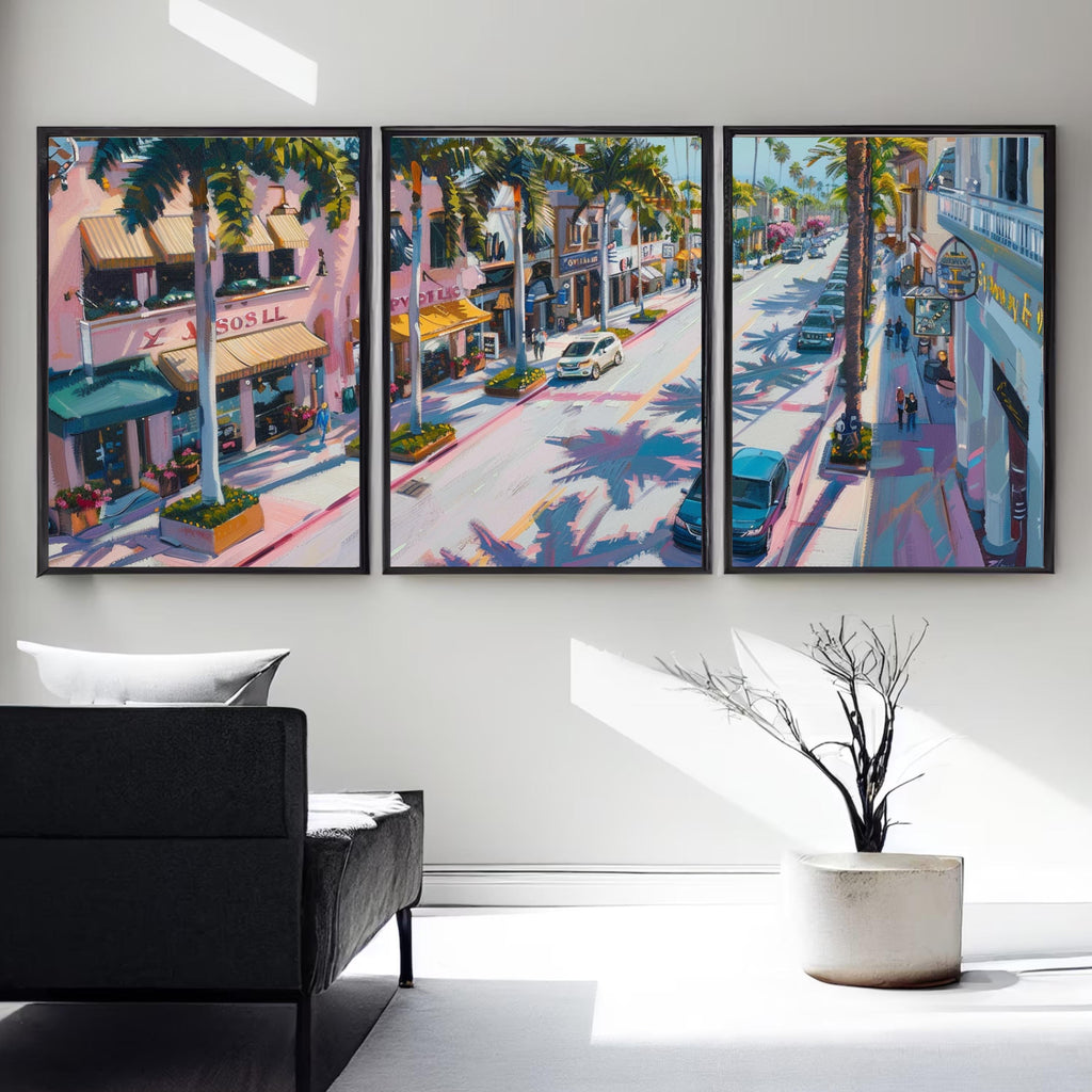 Rodeo Drive posters highlighting high-end shopping district