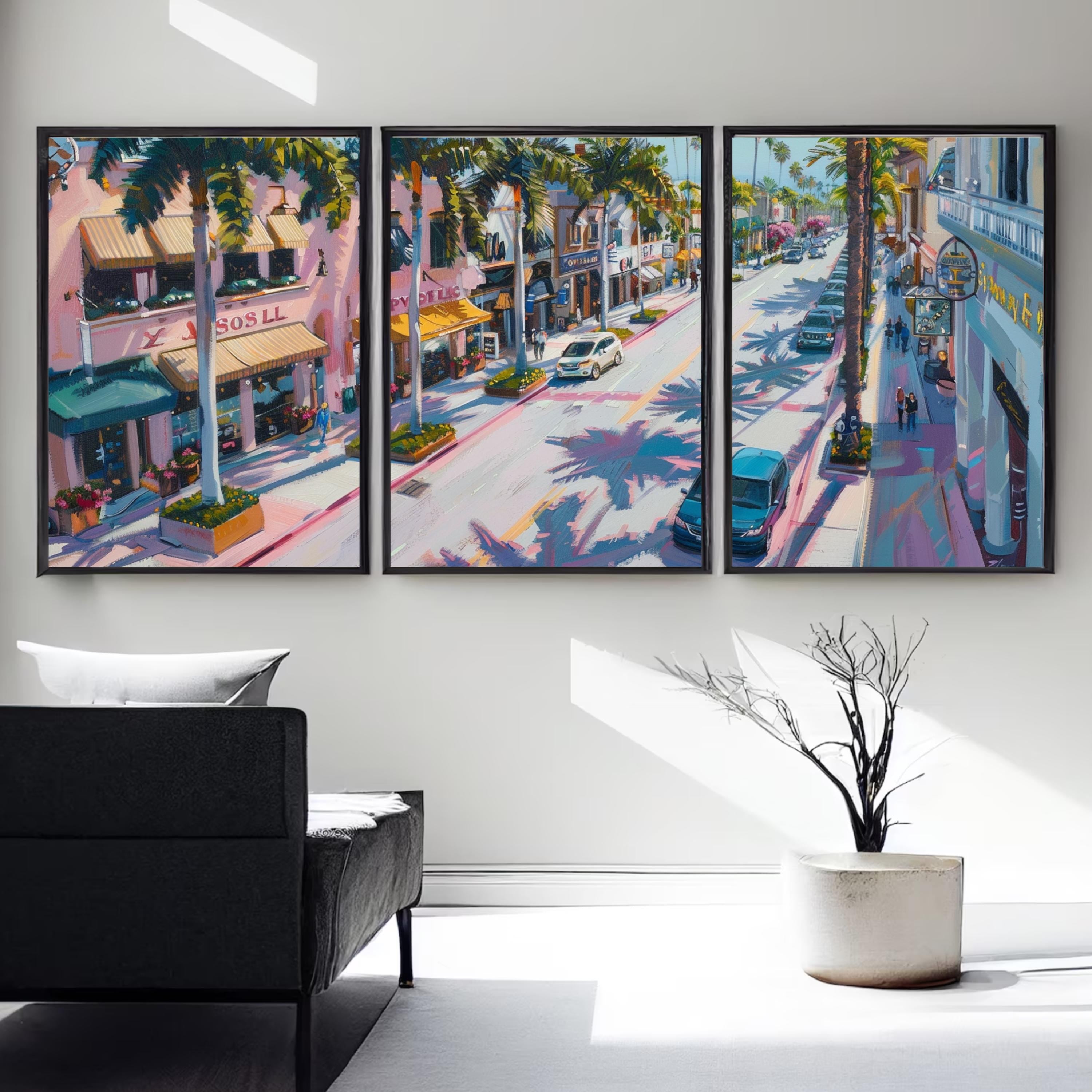 Rodeo Drive posters highlighting high-end shopping district
