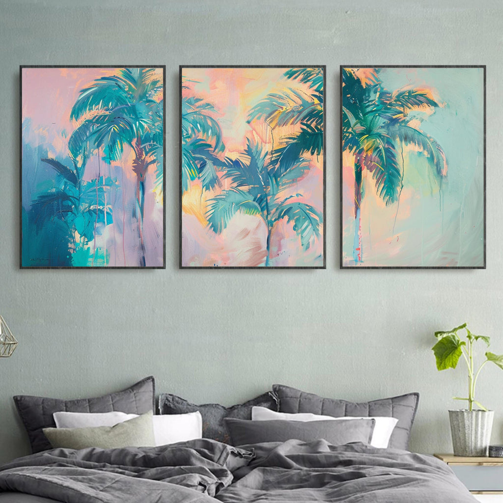 Gentle brushstrokes capturing a serene beach evening