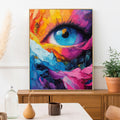 Vibrant Pop Art Eye Print – Bold Abstract Expressionist Painting