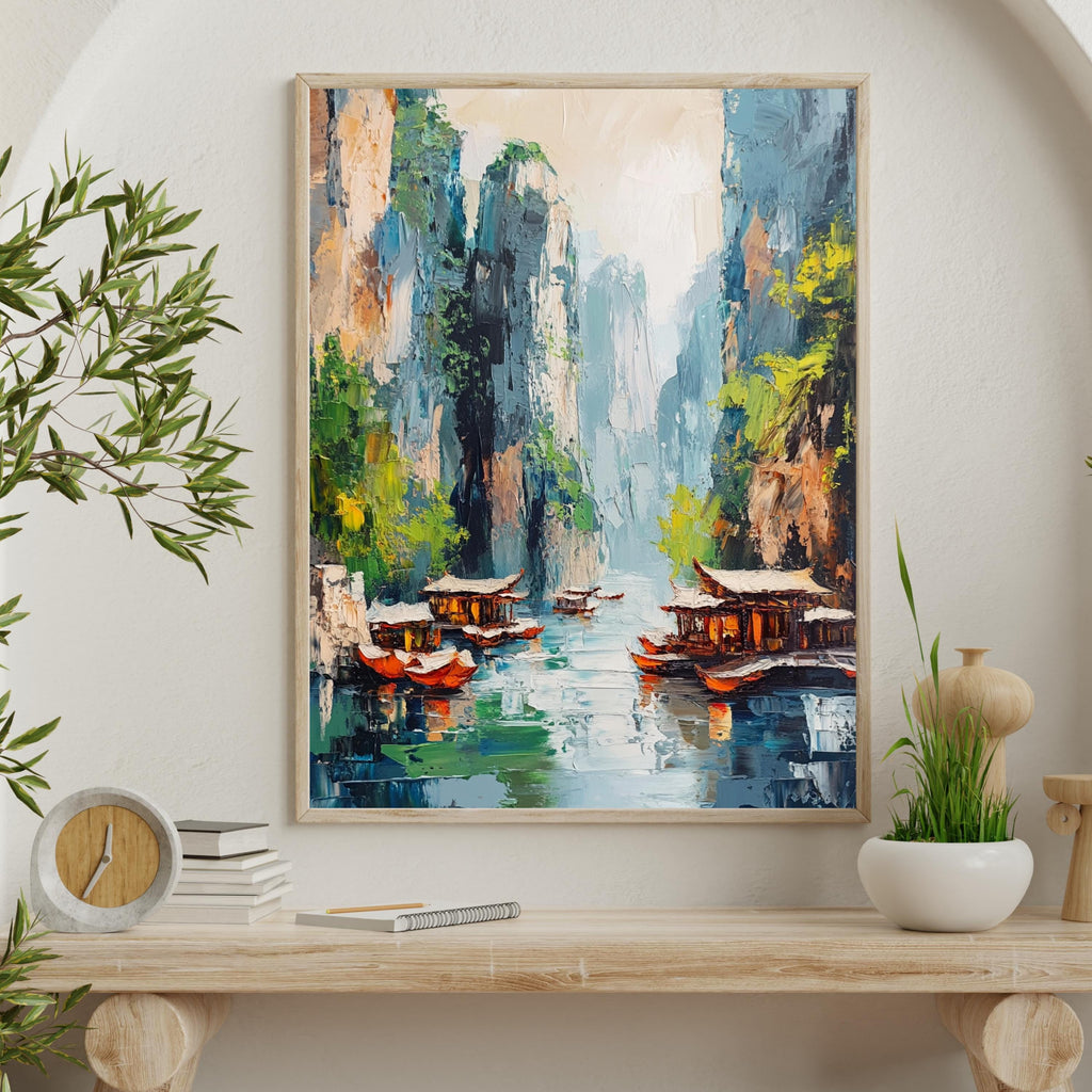 Forest of Stone – Textured Beige Landscape Inspired by Wulingyuan Scenic Area, China