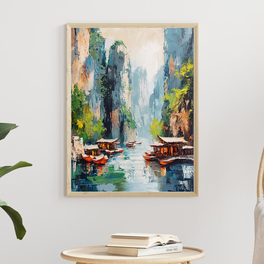 Forest of Stone – Textured Beige Landscape Inspired by Wulingyuan Scenic Area, China