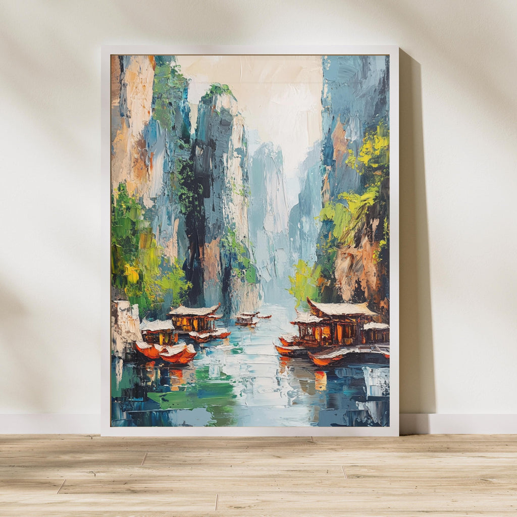 Forest of Stone – Textured Beige Landscape Inspired by Wulingyuan Scenic Area, China