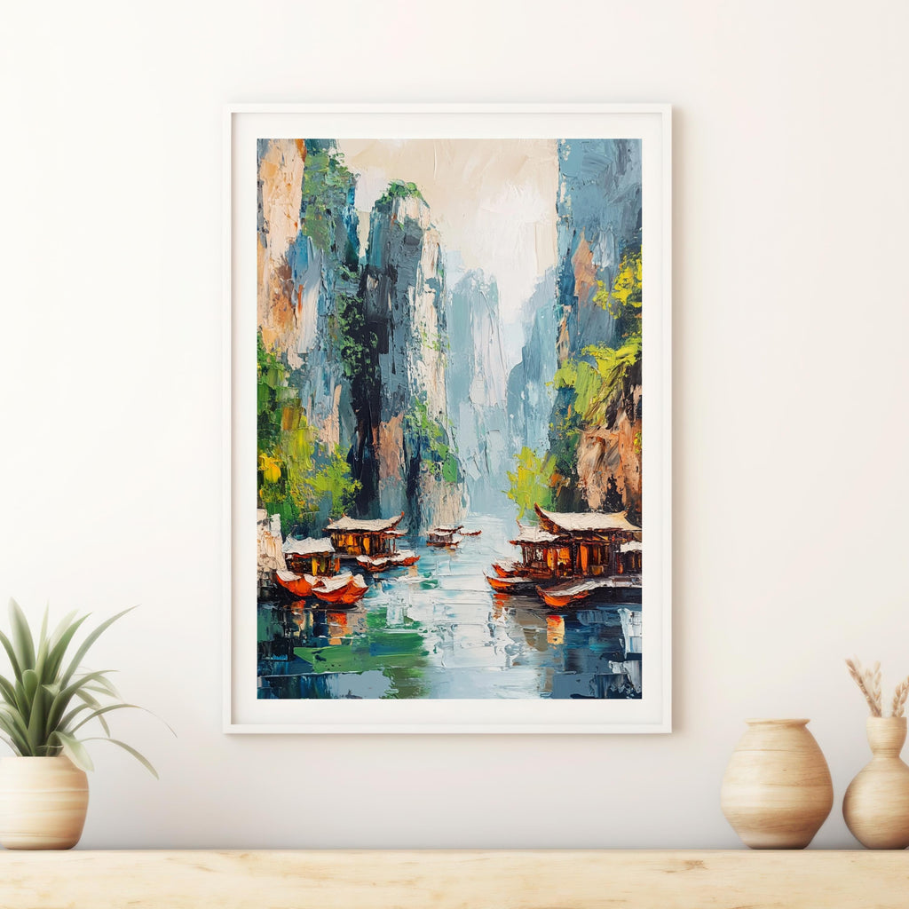 Forest of Stone – Textured Beige Landscape Inspired by Wulingyuan Scenic Area, China